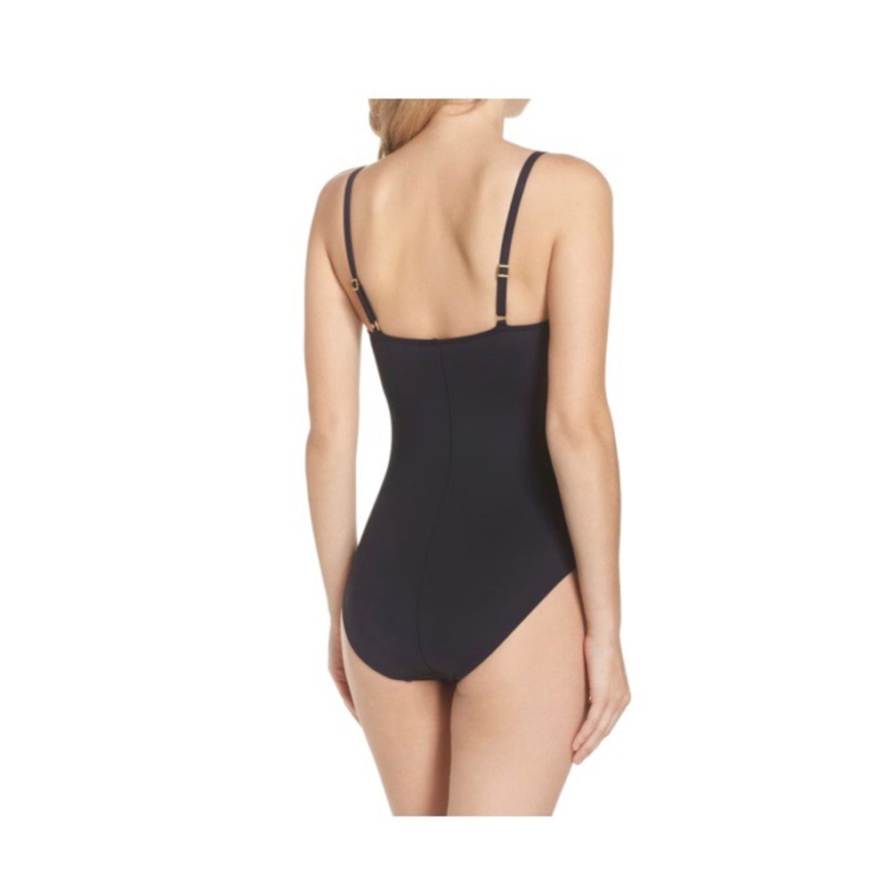 La Blanca Island Goddess One-piece Swimsuit- Black - Picture 2 of 10